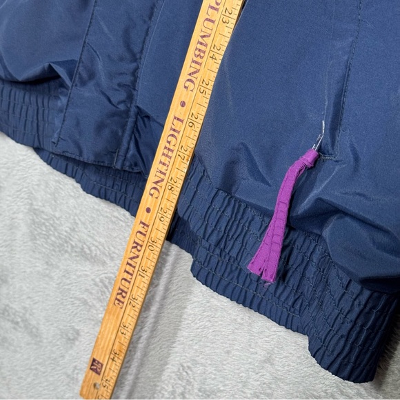 VTG Columbia Vamoose Mens XL 90s Teal Navy Purple Nylon Jacket Radial Sleeve EUC - Picture 12 of 16